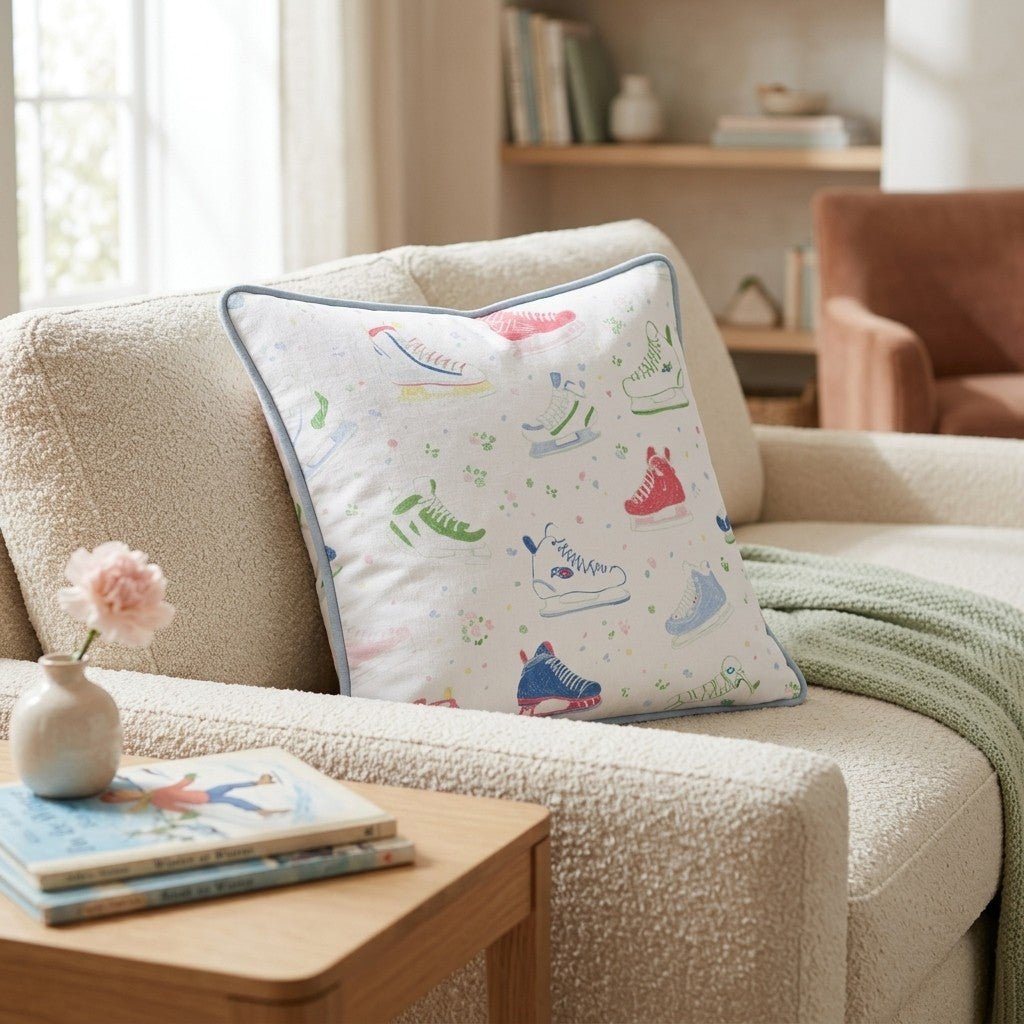 On the Ice Throw Pillow - Hillcroft Home