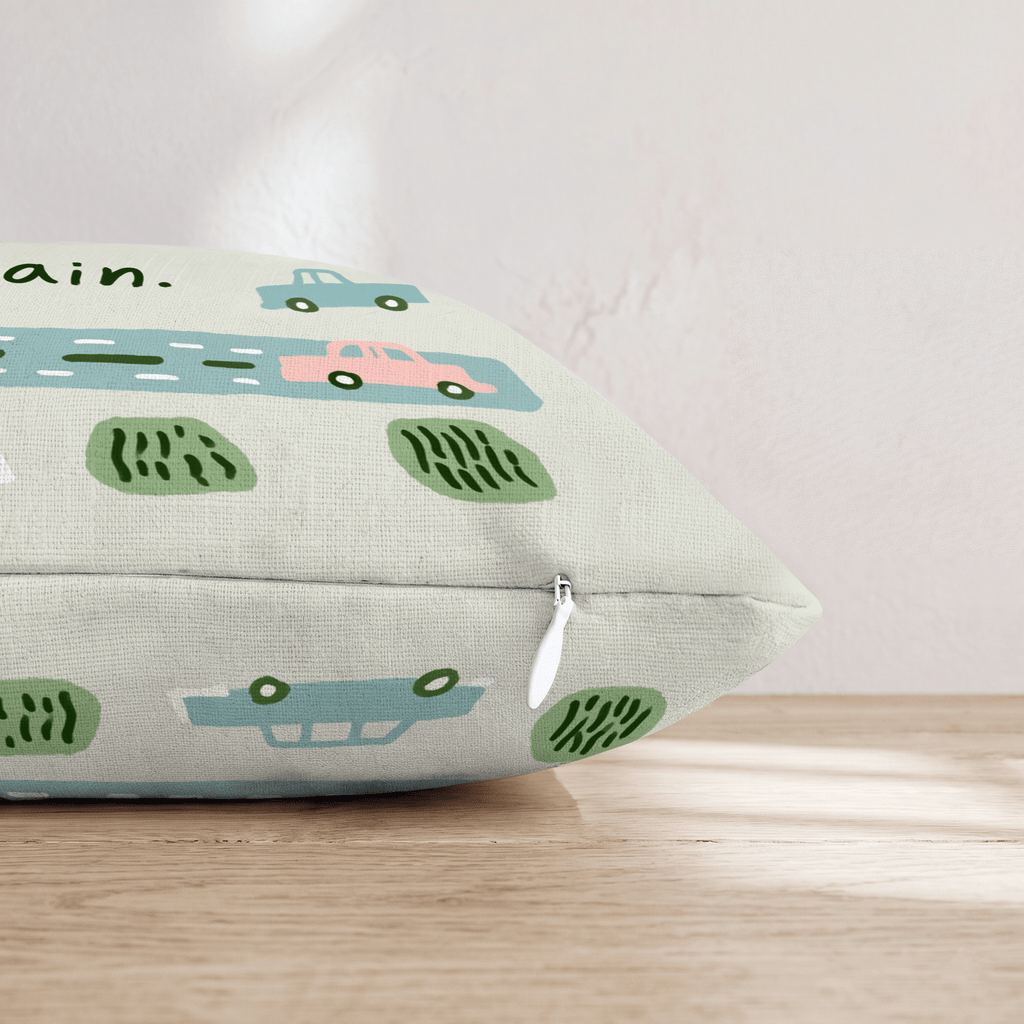 On the Road Again Throw Pillow - Hillcroft Home