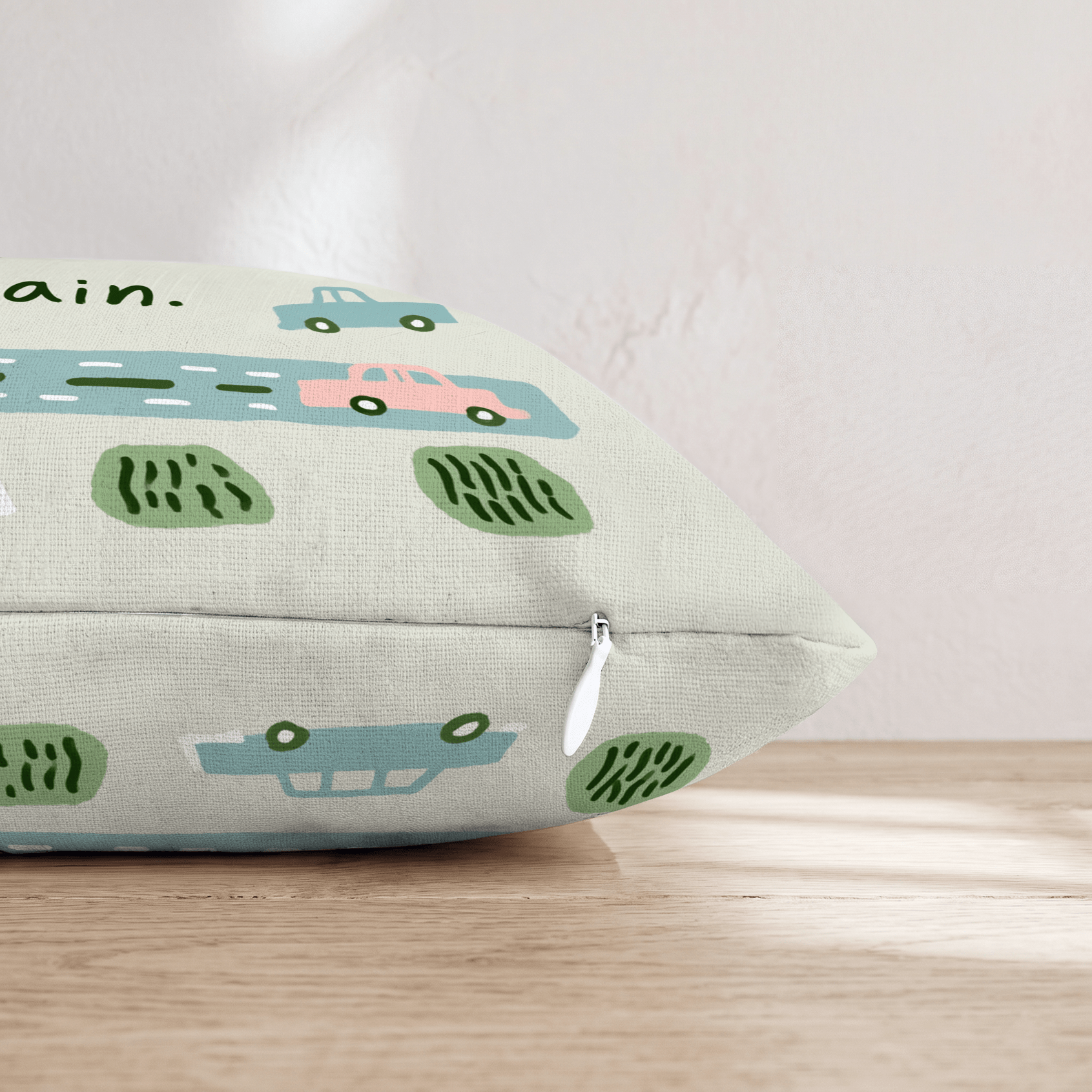 On the Road Again Throw Pillow - Hillcroft Home