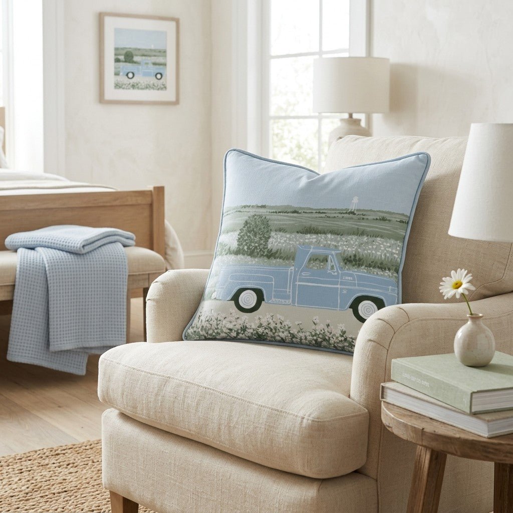On The Road To Nashville Throw Pillow - Hillcroft Home