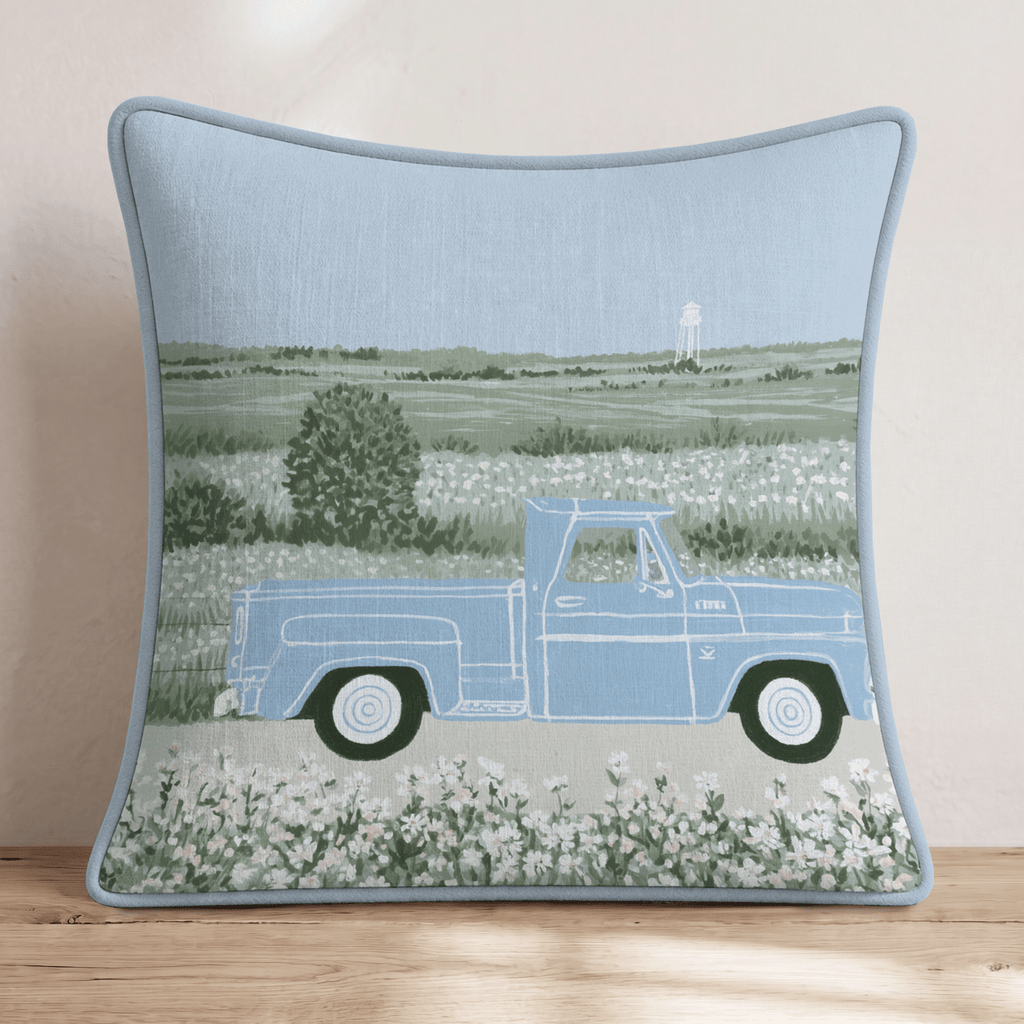 On The Road To Nashville Throw Pillow - Hillcroft Home