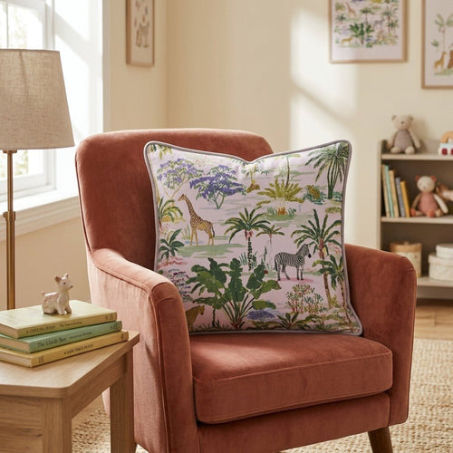On The Safari Throw Pillow - Hillcroft Home