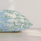 Once in a Blue Bauble Throw Pillow throw pillow - Hillcroft Home
