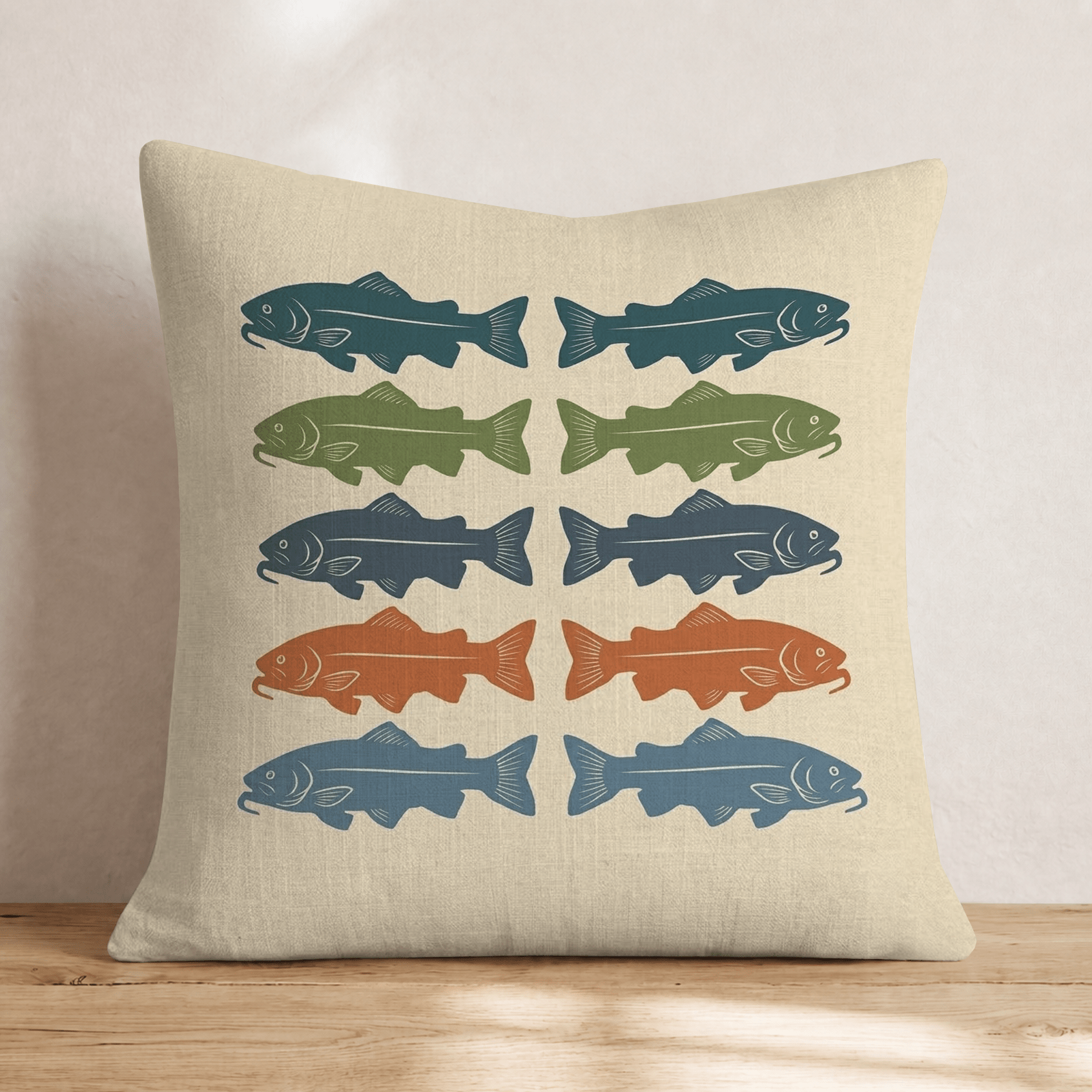 One Fish Two Fish Throw Pillow - Hillcroft Home