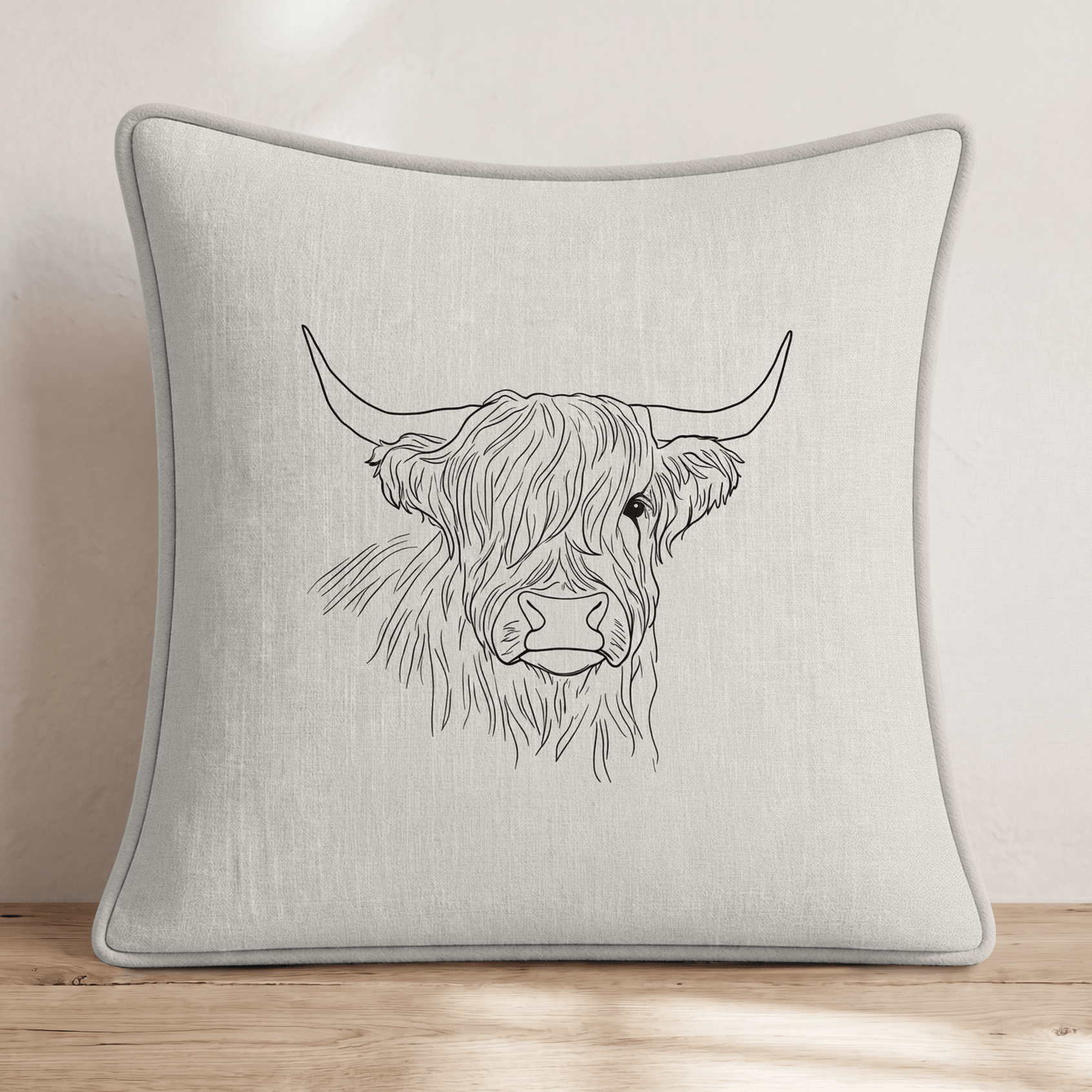 One-Line Coo Throw Pillow - Hillcroft Home