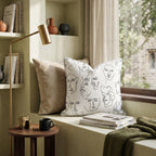 One Line Face Pattern Throw Pillow - Hillcroft Home