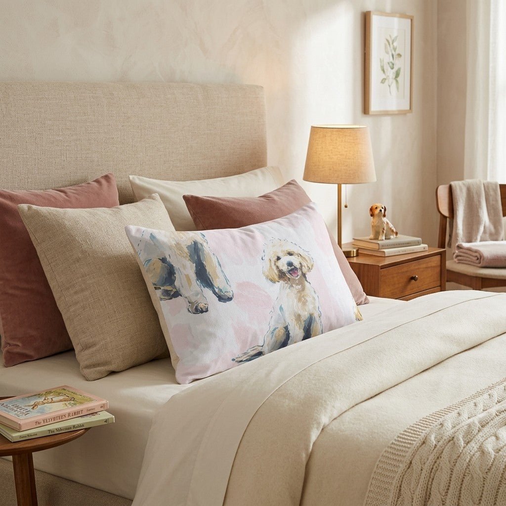 Ooh La La Poodle Throw Pillow - Hillcroft Home