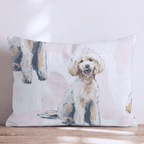 Ooh La La Poodle Throw Pillow - Hillcroft Home