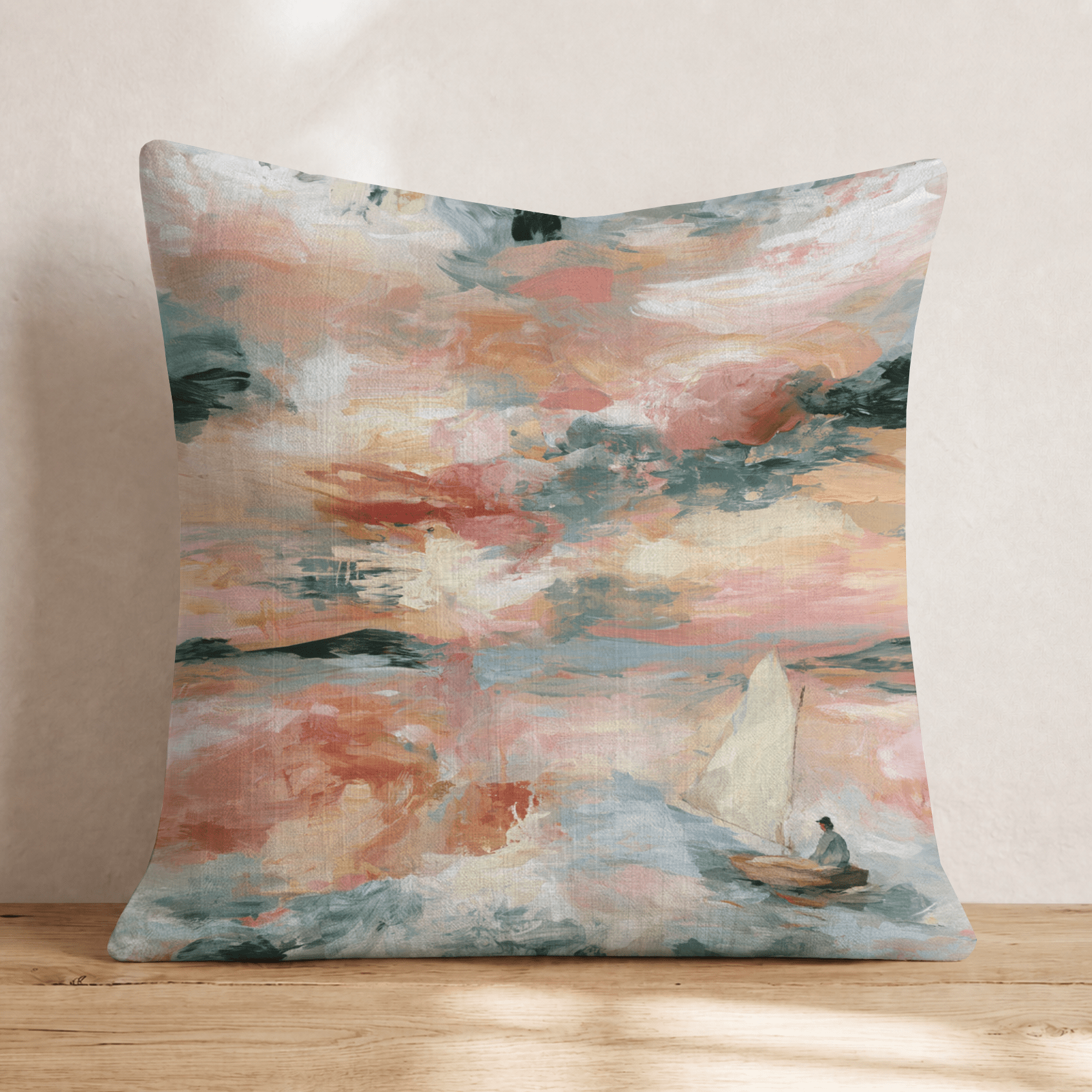 Open Waters Throw Pillow - Hillcroft Home