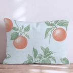 Orange Blossom Summer Throw Pillow - Hillcroft Home