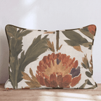 Orange Garden Thistle Throw Pillow throw pillow - Hillcroft Home