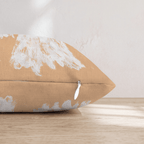 Orange Ghosts Throw Pillow - Hillcroft Home