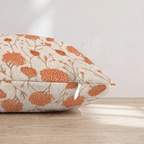 Orange Mum Garden Throw Pillow - Hillcroft Home