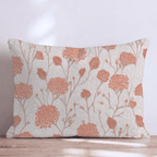 Orange Mum Garden Throw Pillow - Hillcroft Home