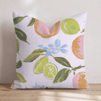 Oranges and Limes Throw Pillow - Hillcroft Home