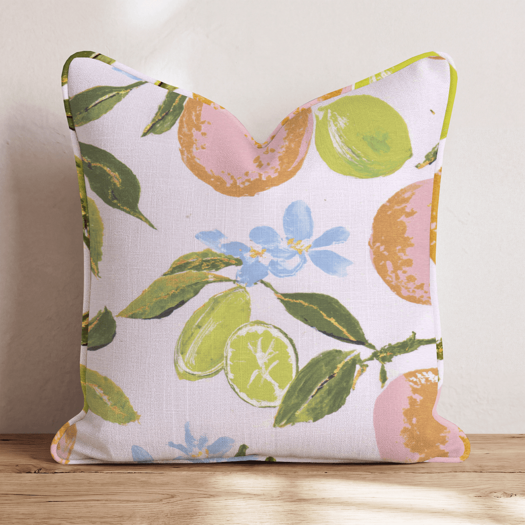 Oranges and Limes Throw Pillow - Hillcroft Home
