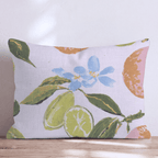 Oranges and Limes Throw Pillow - Hillcroft Home