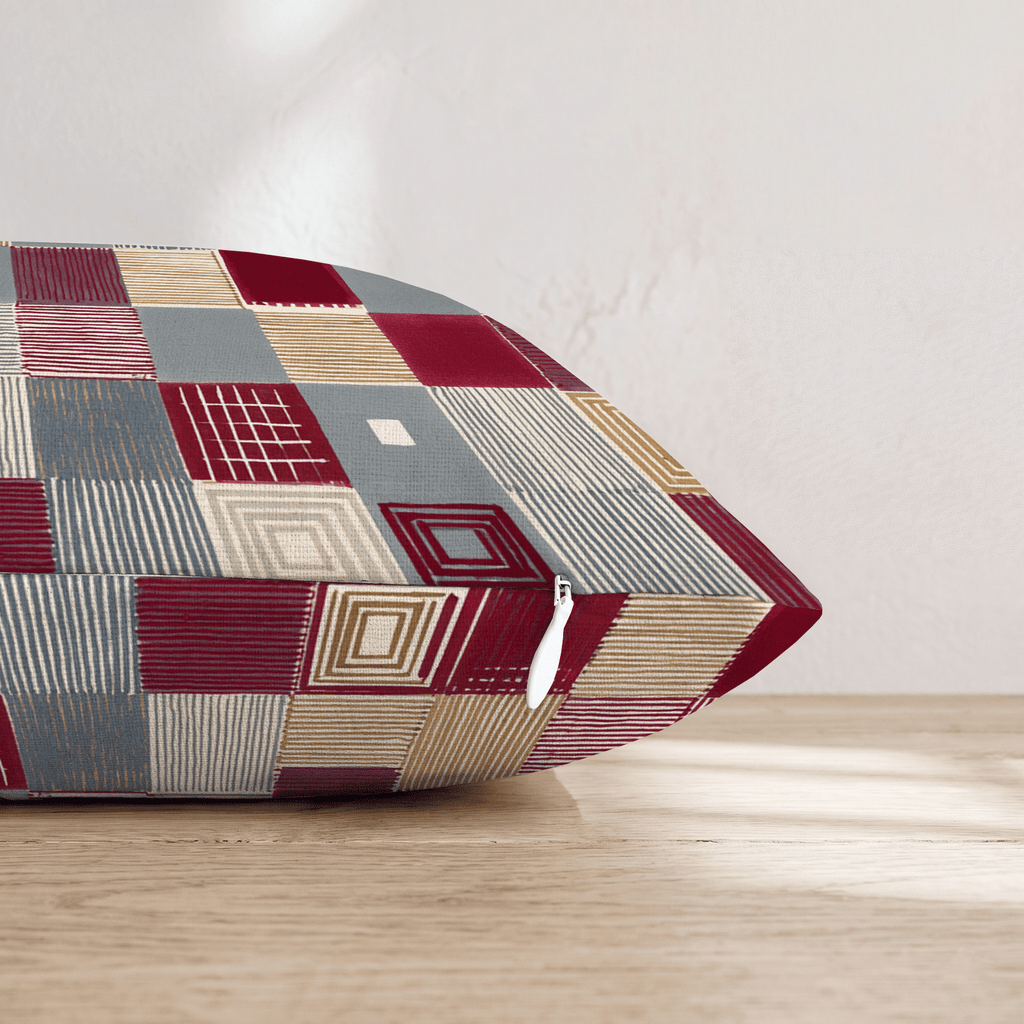 Orbit Grid Throw Pillow - Hillcroft Home
