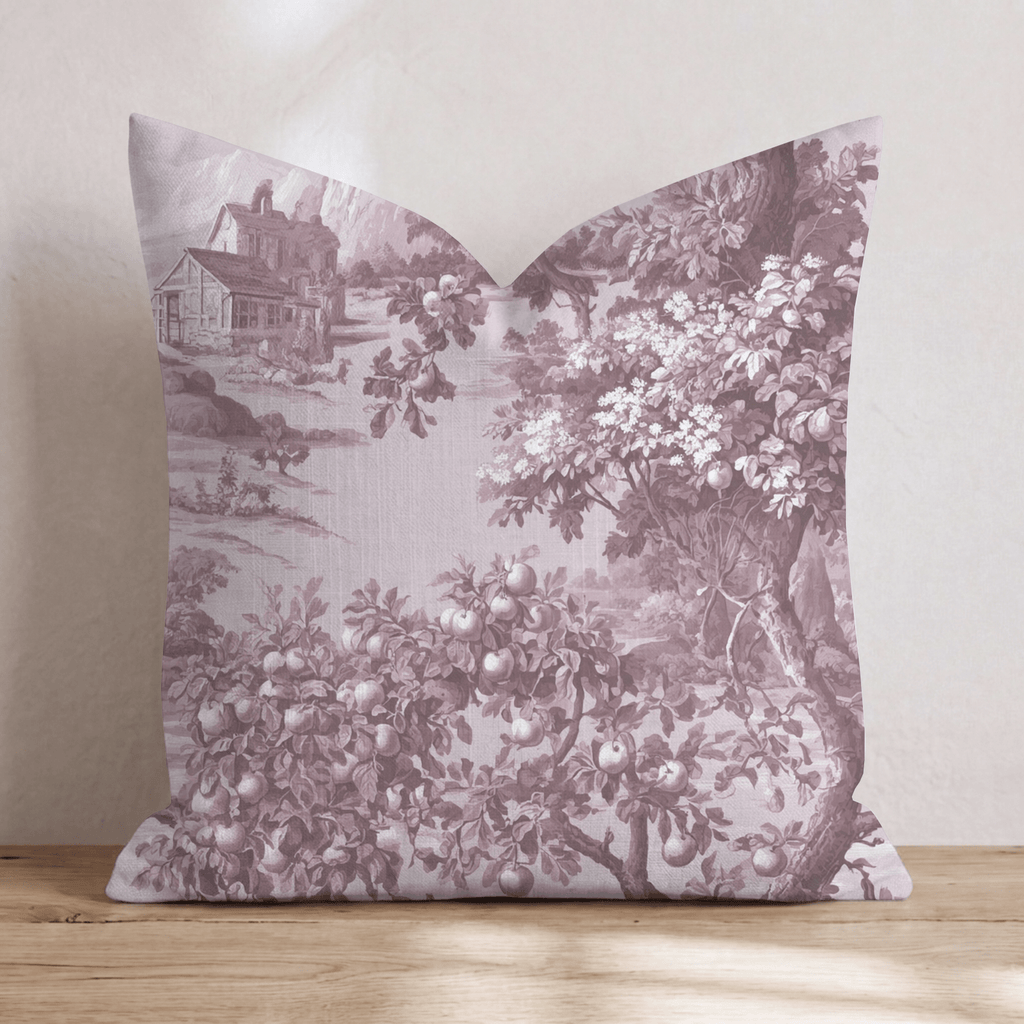 Orchard Manor Toile Throw Pillow - Hillcroft Home