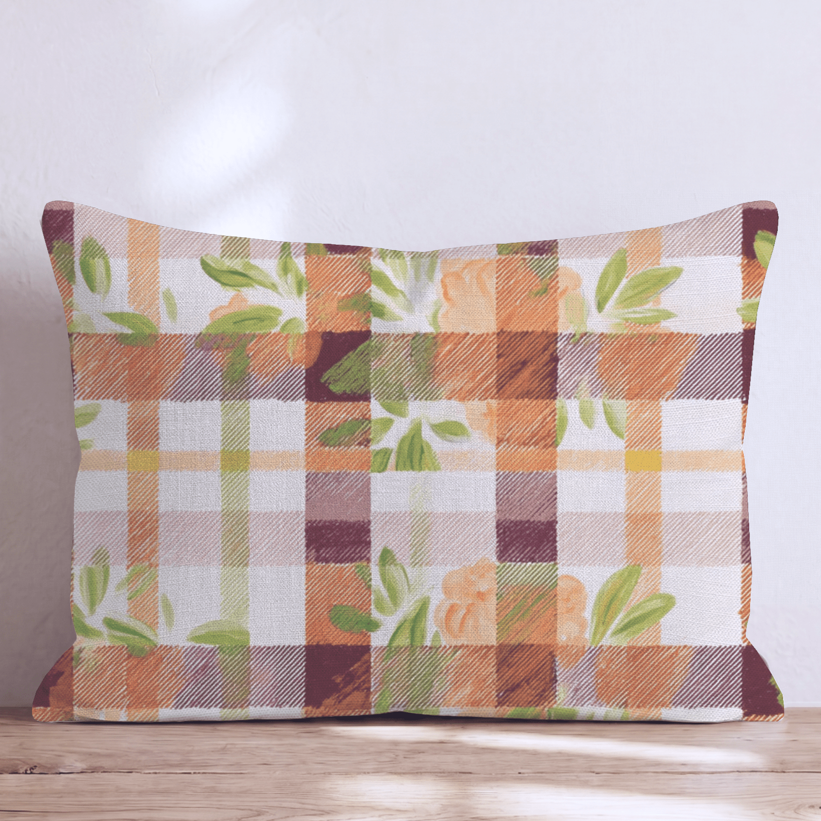 Orchard Plaid Throw Pillow - Hillcroft Home