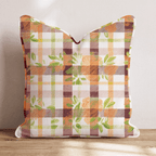 Orchard Plaid Throw Pillow - Hillcroft Home