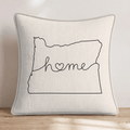 Oregon Home Throw Pillow - Hillcroft Home