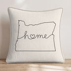 Oregon Home Throw Pillow - Hillcroft Home