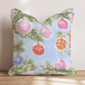 Ornament Branch Blue Sky Throw Pillow - Hillcroft Home