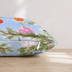 Ornament Branch Blue Sky Throw Pillow - Hillcroft Home