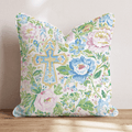 Ornate Cross Garden Throw Pillow - Hillcroft Home
