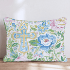 Ornate Cross Garden Throw Pillow - Hillcroft Home
