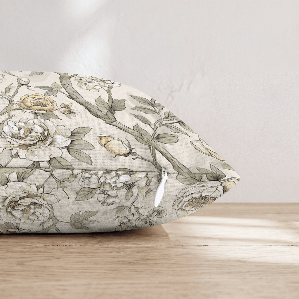 Ornate Hand Drawn Throw Pillow - Hillcroft Home