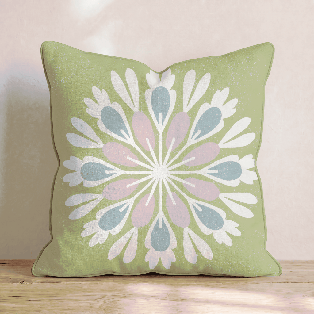Oslo Snowflake Throw Pillow - Hillcroft Home