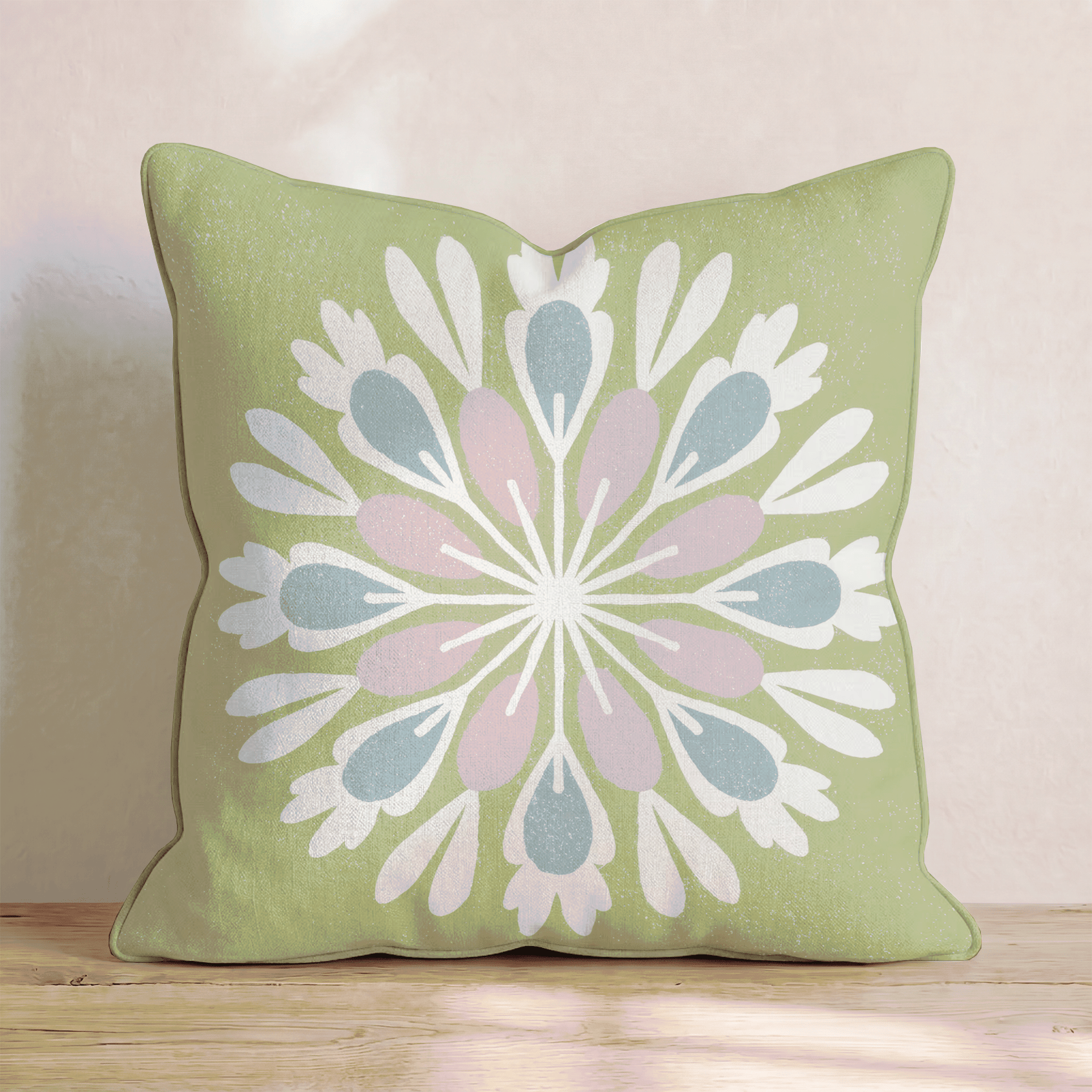 Oslo Snowflake Throw Pillow - Hillcroft Home