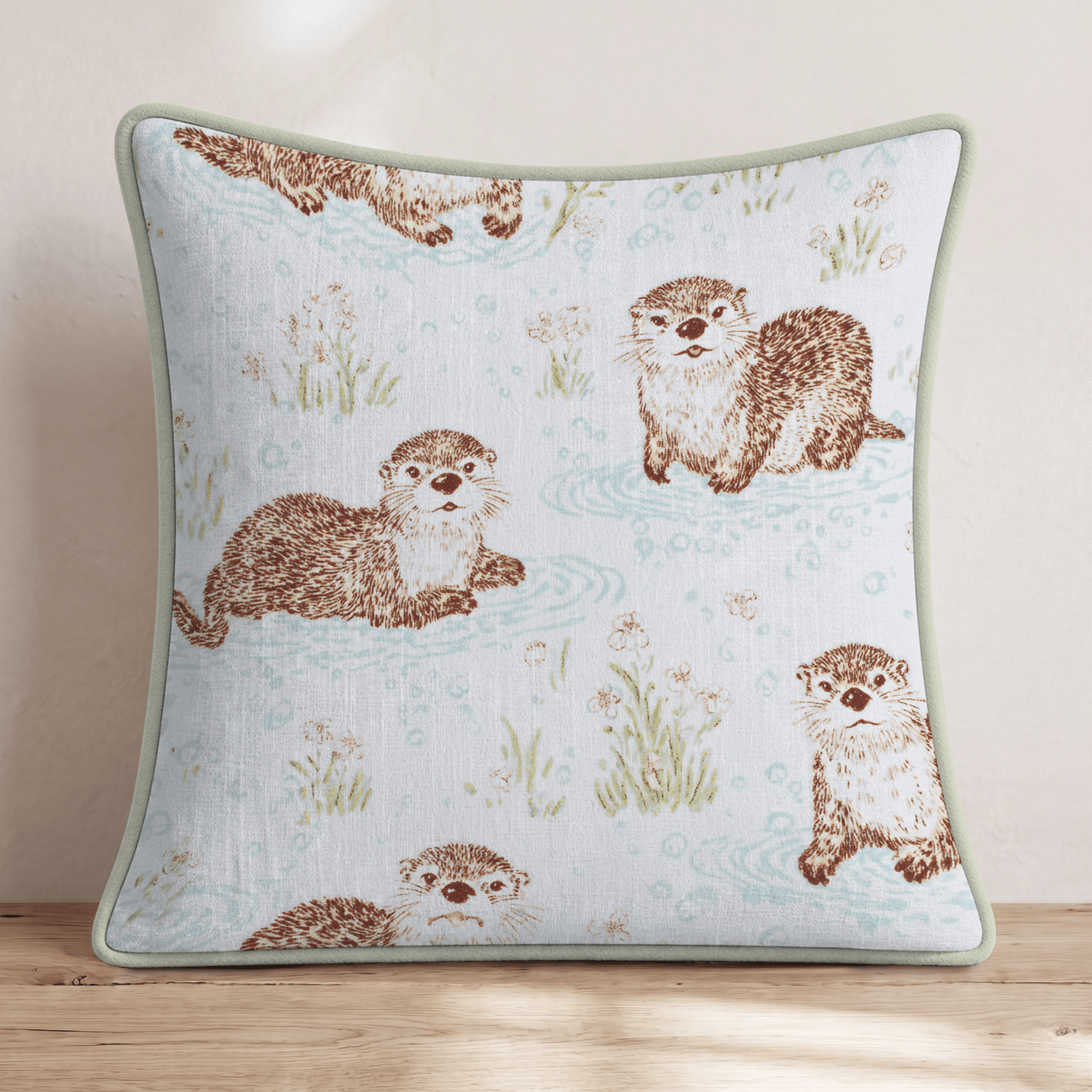 Otter Pond Throw Pillow - Hillcroft Home