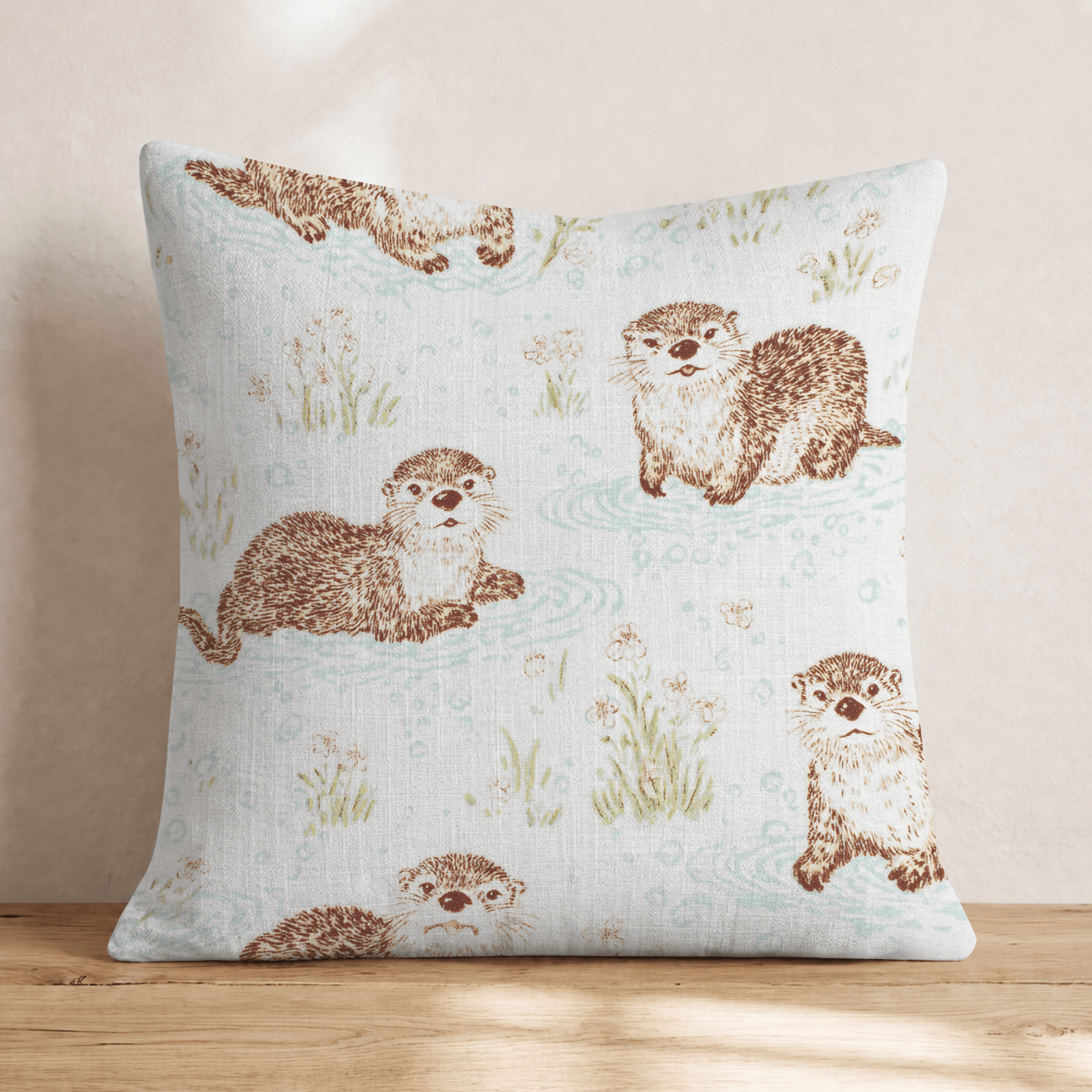 Otter Pond Throw Pillow - Hillcroft Home