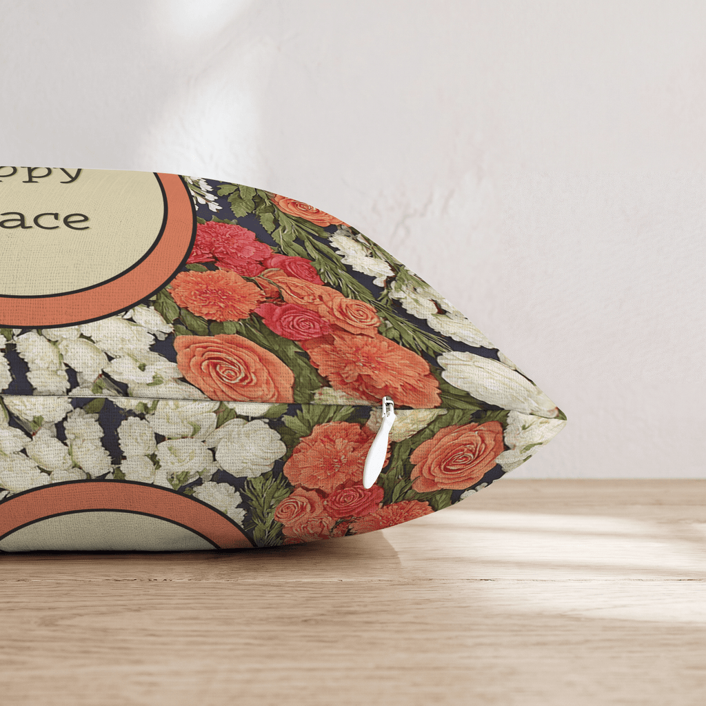 Our Happy Place Throw Pillow - Hillcroft Home