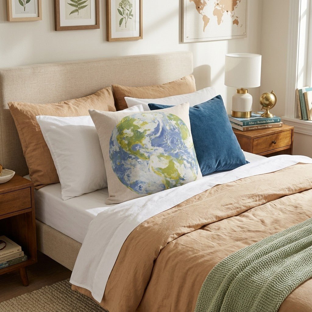 Our Planet Throw Pillow - Hillcroft Home