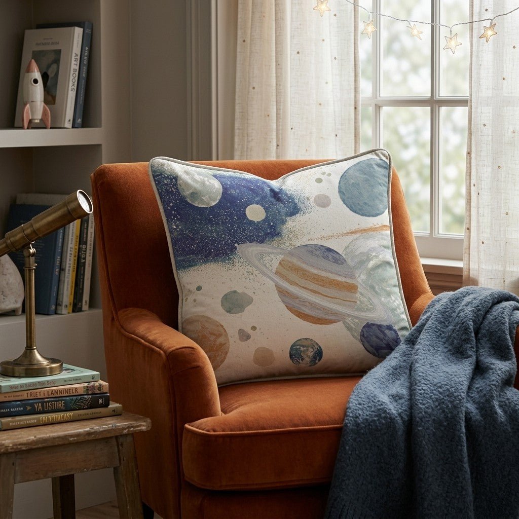 Outer Space_ Throw Pillow - Hillcroft Home