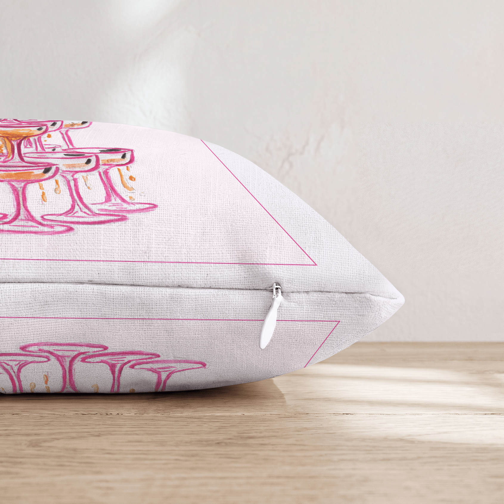 Overflowing Champagne Throw Pillow - Hillcroft Home