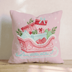 Overflowing Gift Sleigh Throw Pillow - Hillcroft Home