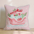 Overflowing Gift Sleigh Throw Pillow - Hillcroft Home