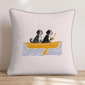 Paddle Bernedoodles Throw Pillow - Hillcroft Home
