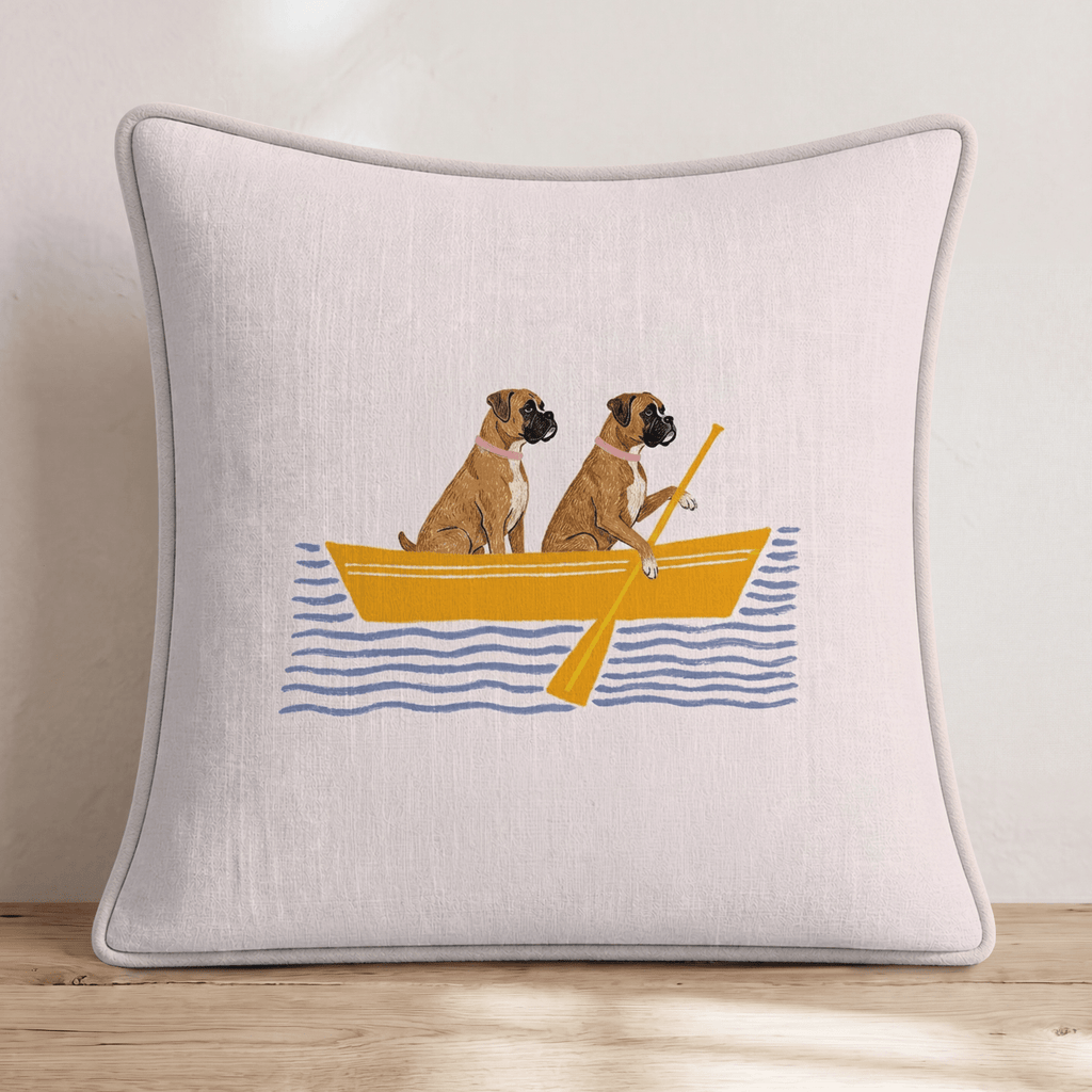 Paddle Boxers Throw Pillow - Hillcroft Home
