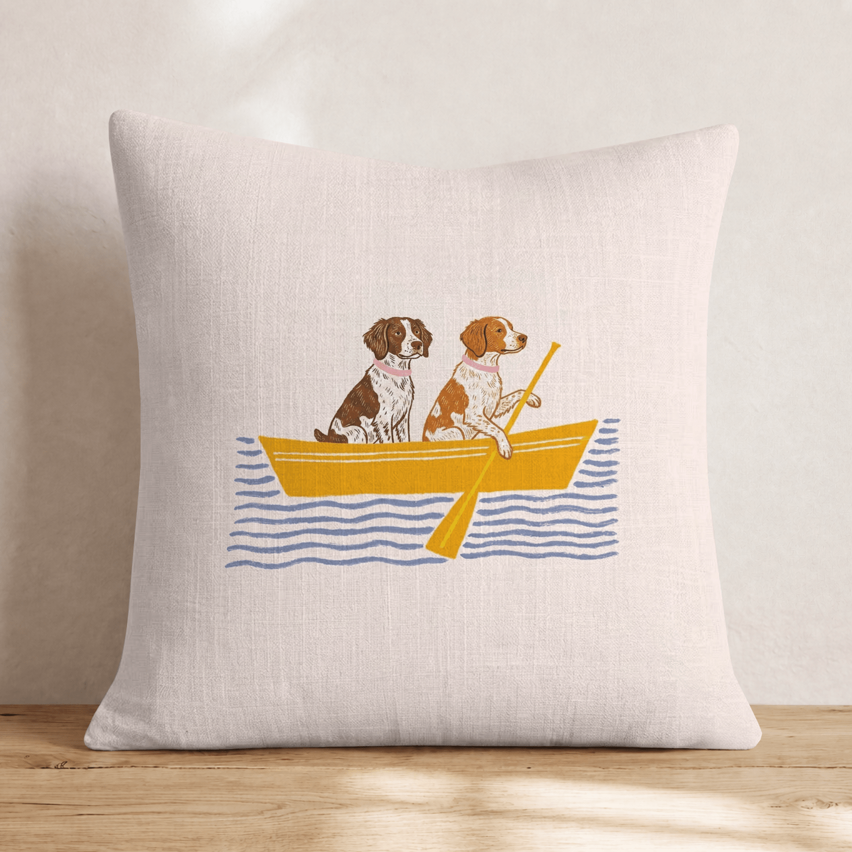 Paddle Brittanys Throw Pillow - Hillcroft Home