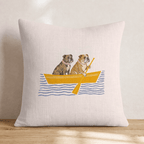 Paddle Bulldogs Throw Pillow - Hillcroft Home