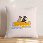 Paddle Cane Corsos Throw Pillow - Hillcroft Home