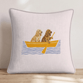 Paddle Cocker Spaniels Throw Pillow - Hillcroft Home