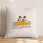 Paddle German Shorthair Pointer Throw Pillow - Hillcroft Home