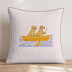 Paddle Goldens Throw Pillow - Hillcroft Home